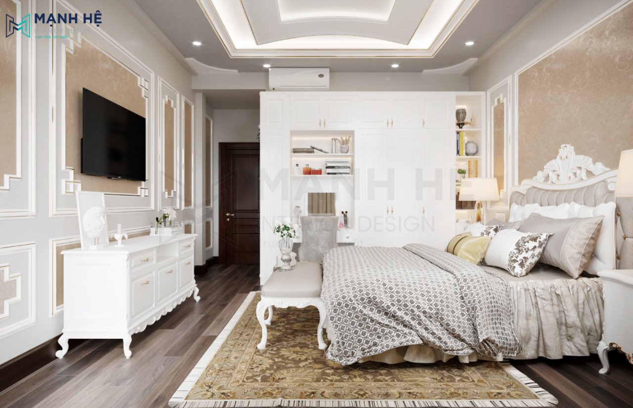 Cách bố trí giường tại trung tâm phòng