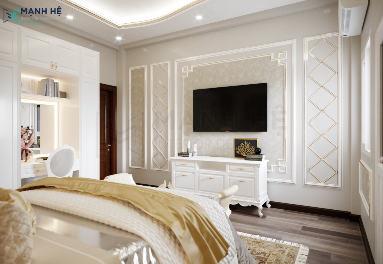 Thiết kế nội thất phòng ngủ cổ điển