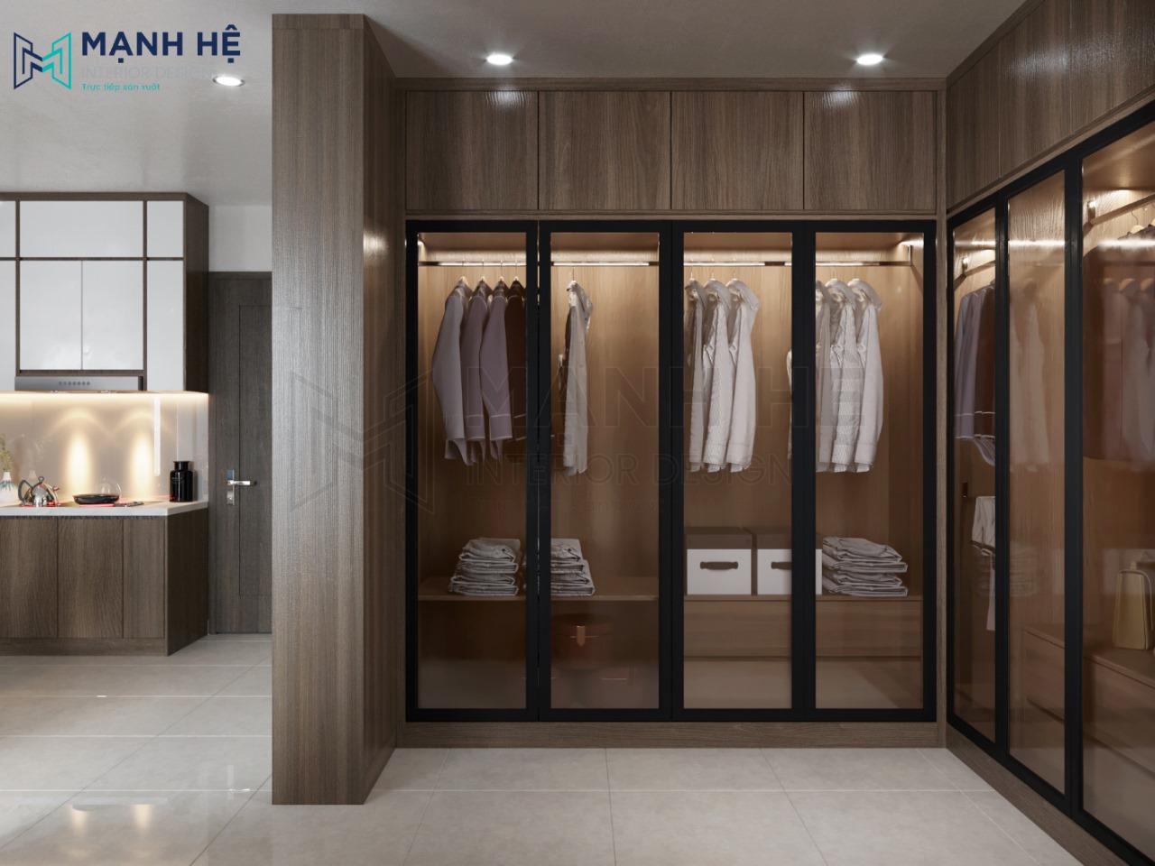 tủ quần áo cửa kính
