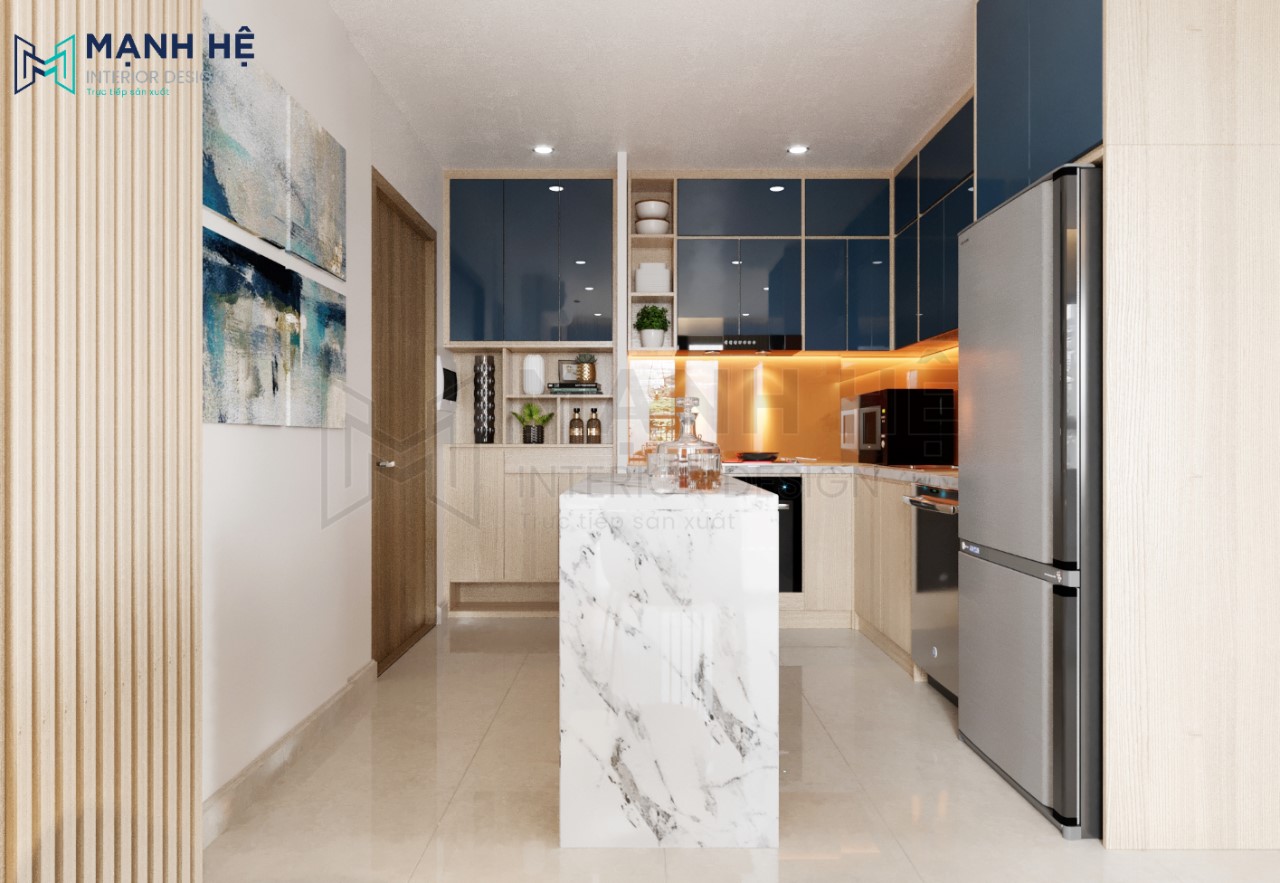 bàn đảo bếp hiện đại