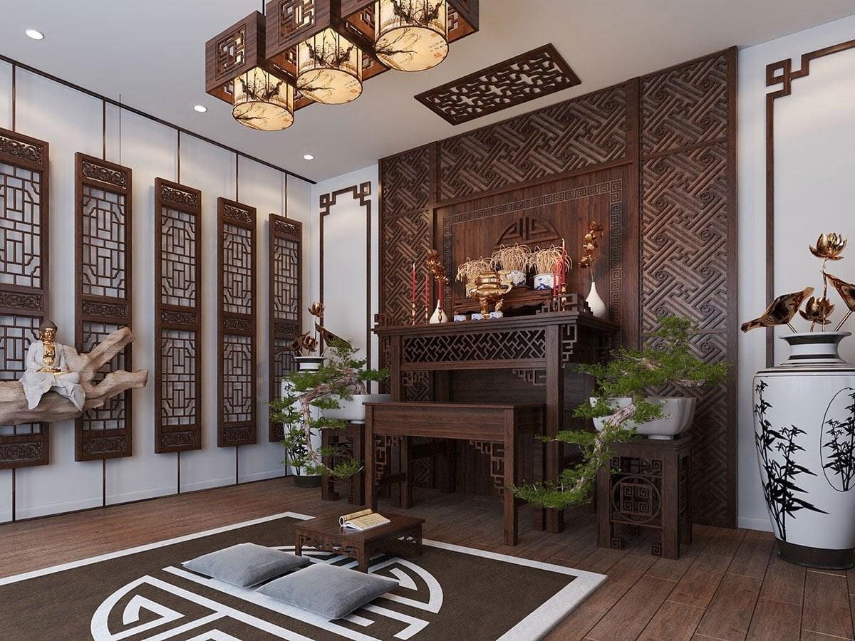 mẫu phòng thờ đẹp