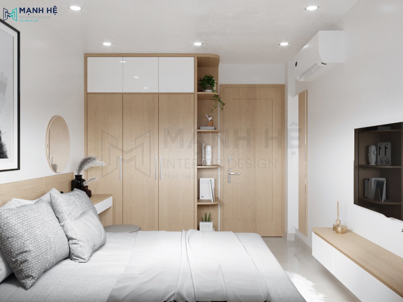 Tủ quần áo đụng trần tối ưu công năng