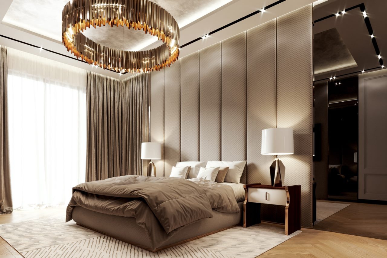 phòng ngủ phong cách luxury