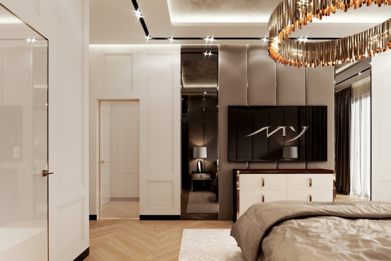 tủ tivi phong cách luxury