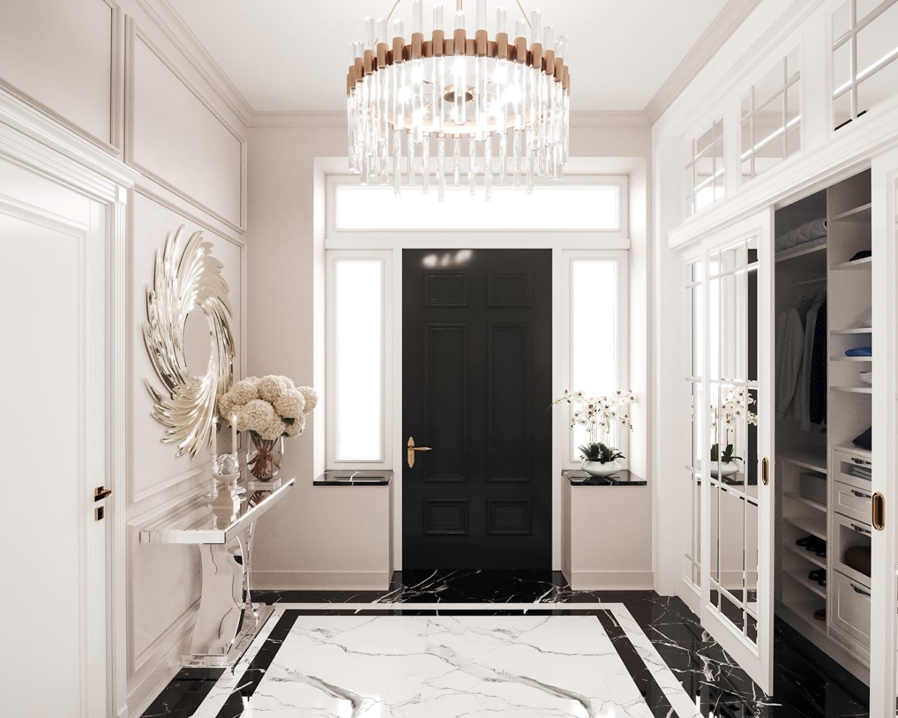 hành lang phong cách luxury