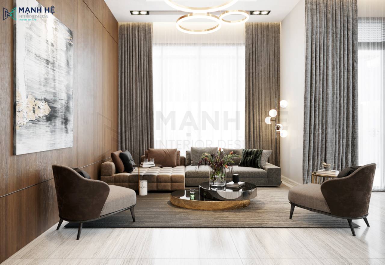 Bộ ghế sofa nệm phòng khách sang trọng