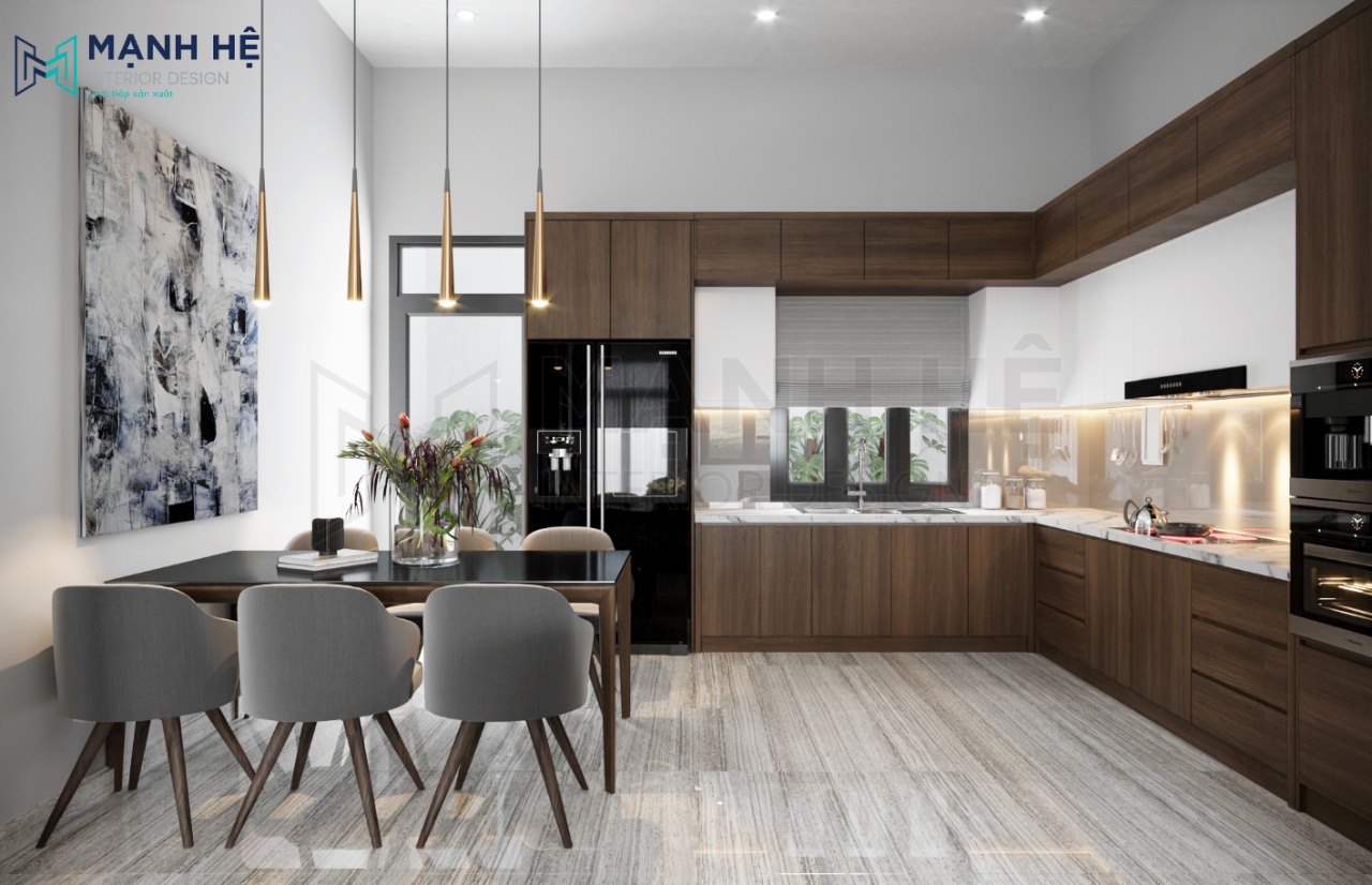 Không có chiều rộng tủ bếp