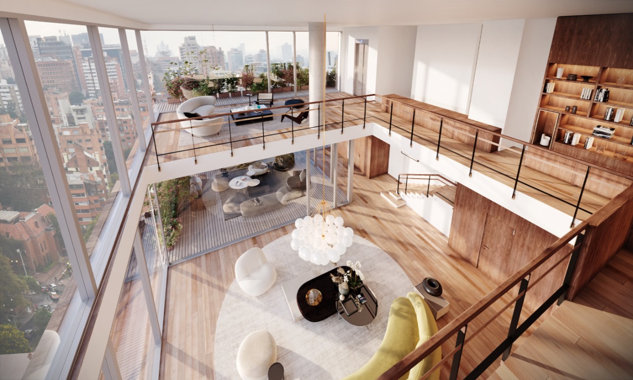 tổng quan không gian căn hộ penthouse
