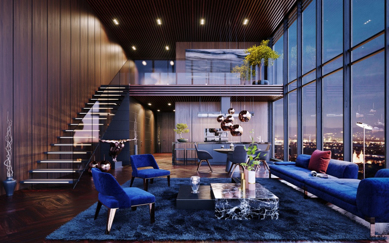 tổng quan căn hộ penthouse