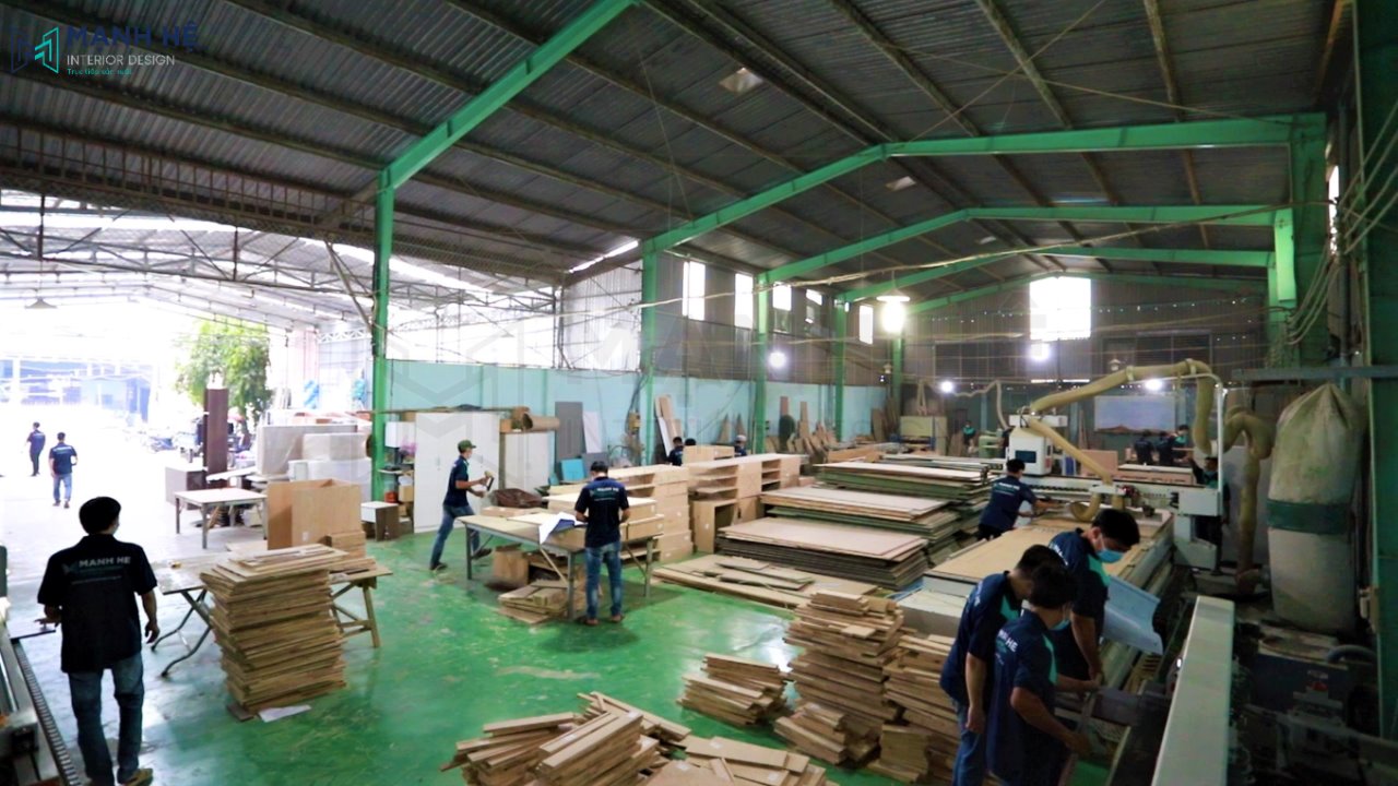 xưởng mộc sản xuất nội thất trực tiếp
