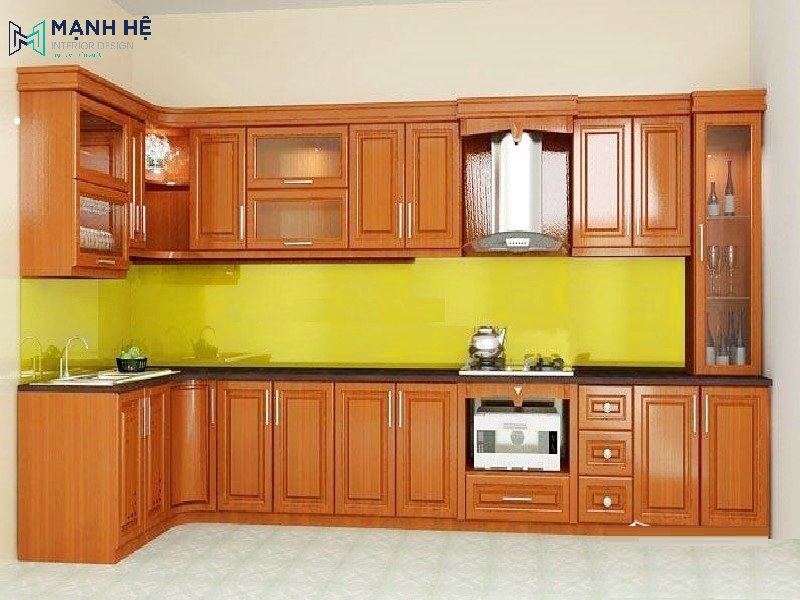 Cách bố trí bếp chữ L đẹp tiện nghi và phù hợp phong thủy