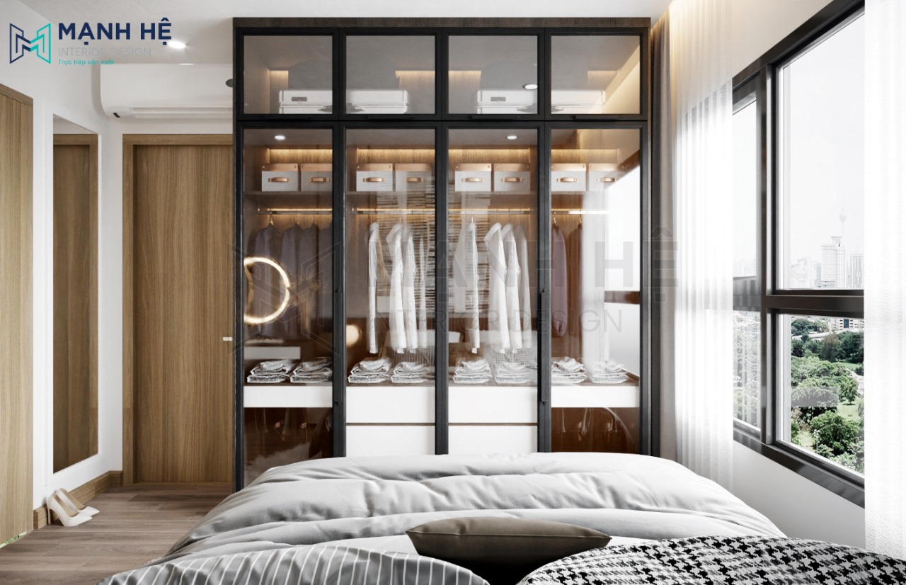 tủ quần áo cửa kính đẹp