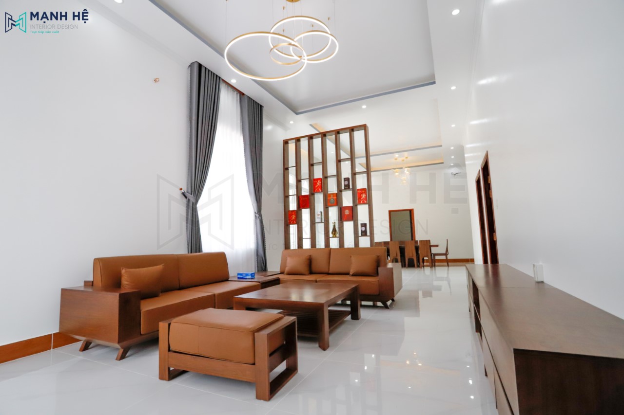 Thi công nội thất phòng khách nhà phố