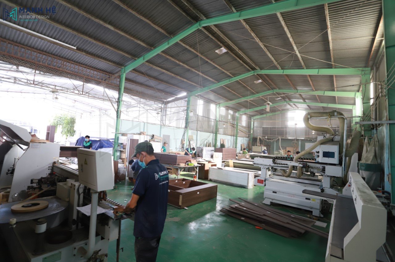 Xưởng sản xuất thi công nội thất trọn gói
