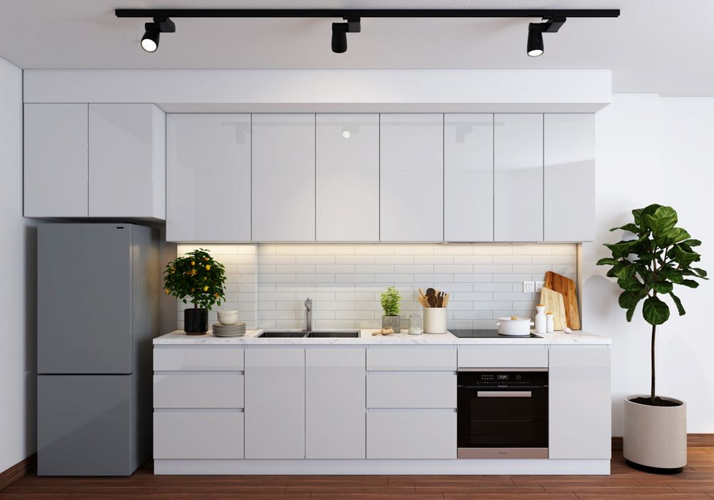tủ bếp acrylic tại mạnh hệ