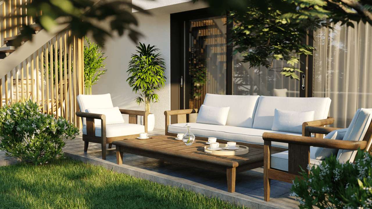 ngoại thất biệt thự vườn