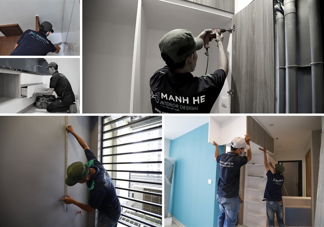 Thi công lắp đặt nội thất
