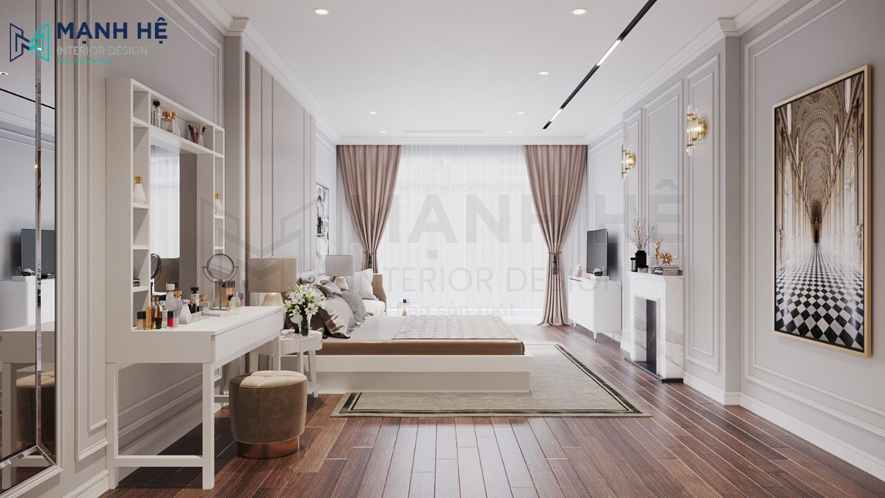 phòng ngủ rộng 30m2 đẹp