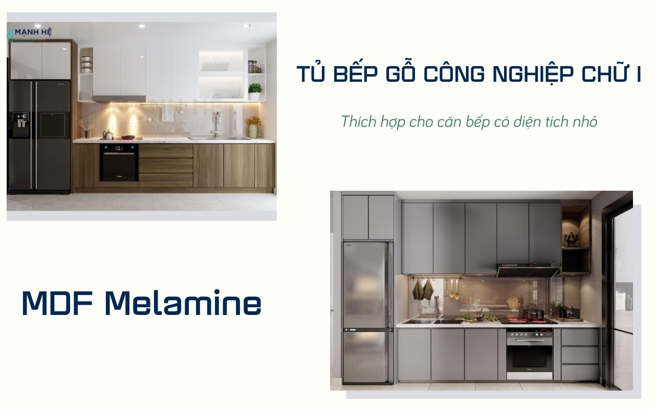 tủ bếp gỗ công nghiệp