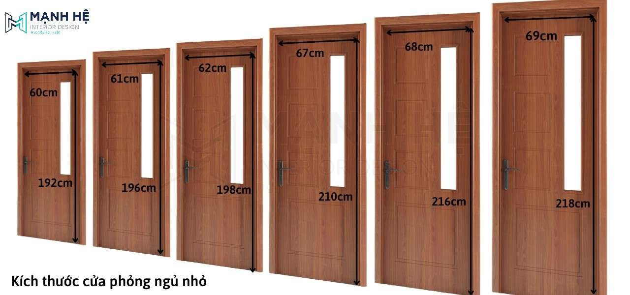 Kích thước cửa phòng ngủ nhỏ