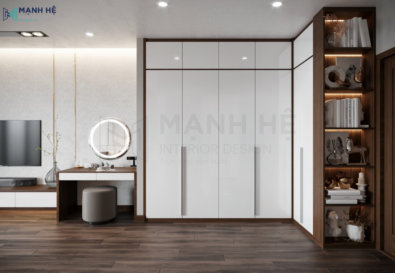 Hệ tủ quần áo chữ L