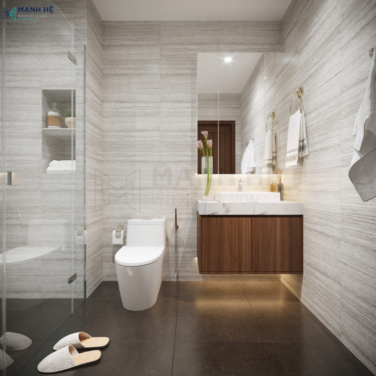 Thiết kế nhà vệ sinh sang trọng