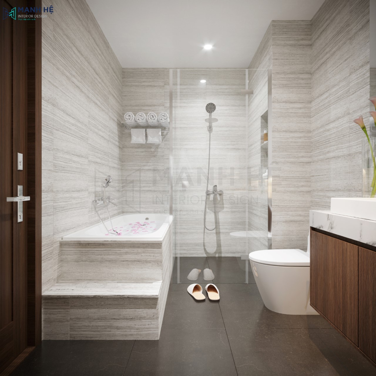 Gạch ốp tường nhà vệ sinh