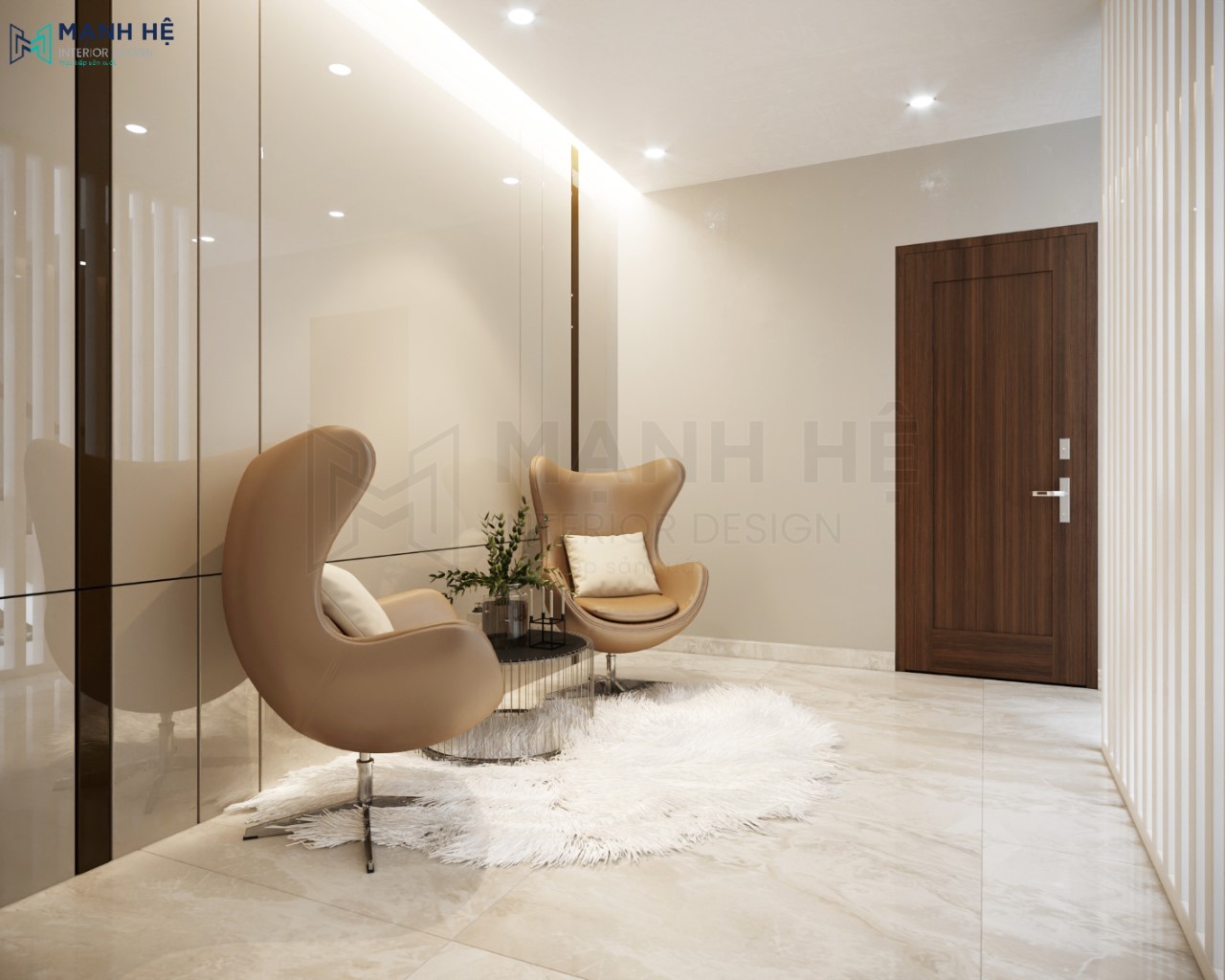 Bố trí góc ngồi thư giãn yên tĩnh