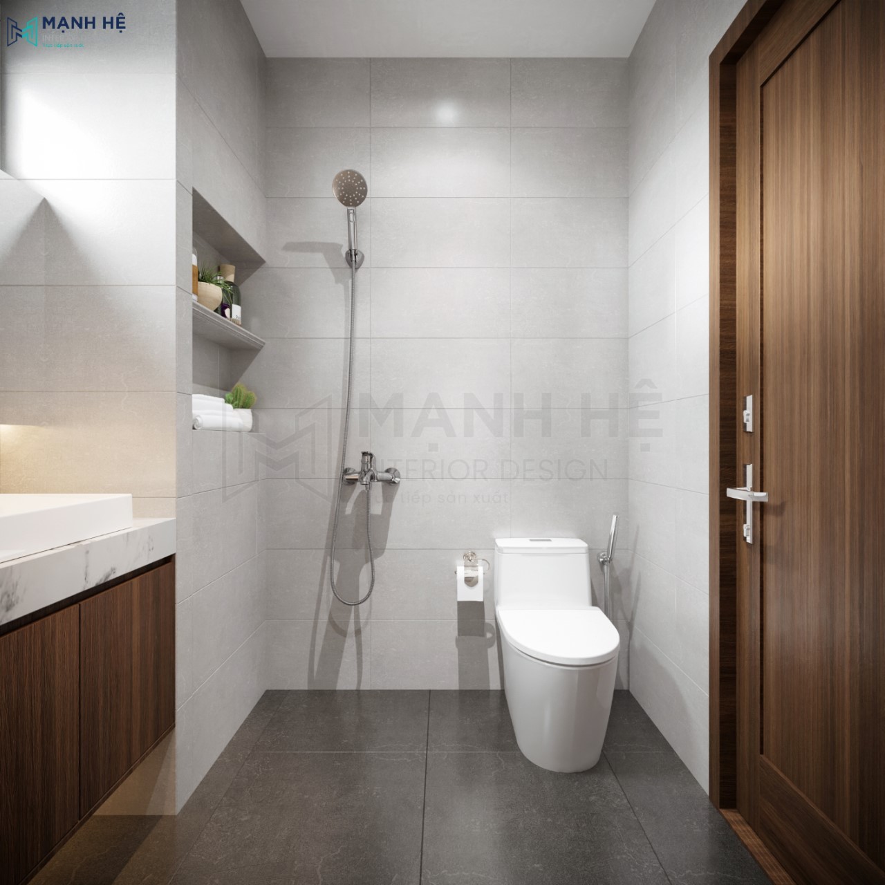 Gạch ốp tường nhà vệ sinh