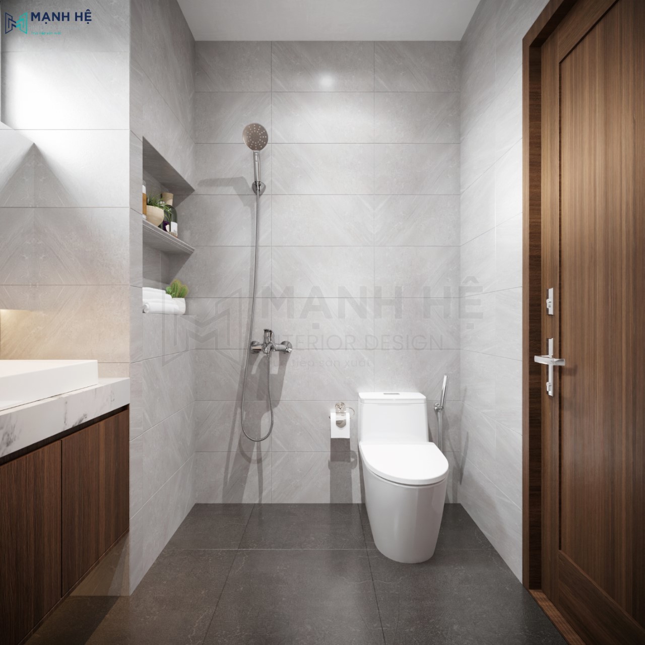 Thiết kế nhà vệ sinh trong phòng ngủ