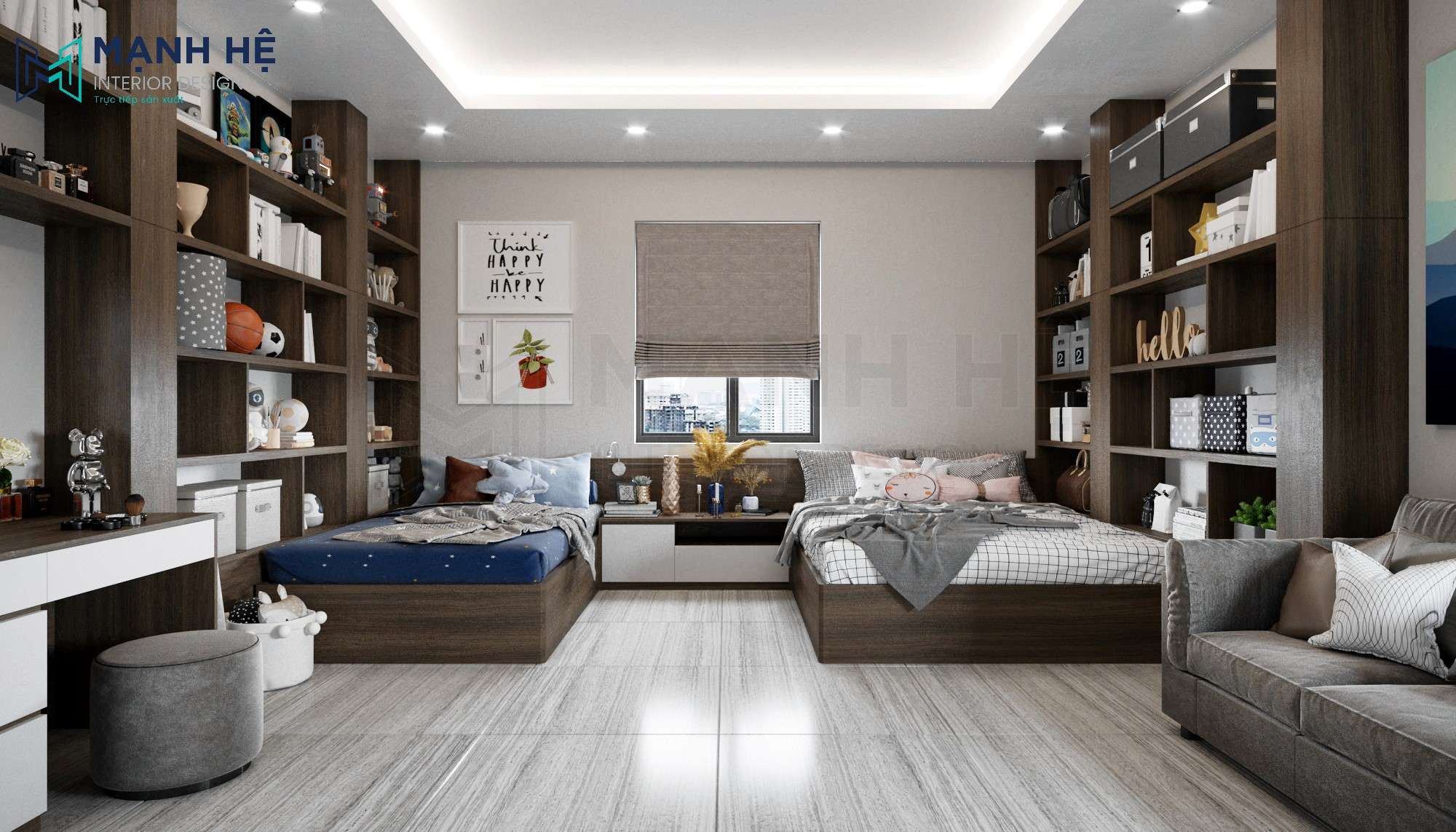 phòng ngủ 2 giường