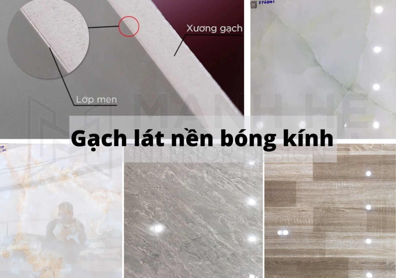 Các mẫu gạch lát nền nhà bóng kính