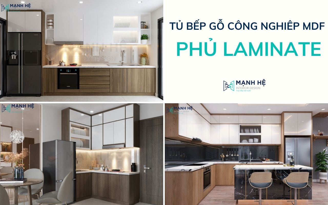 tủ bếp laminte