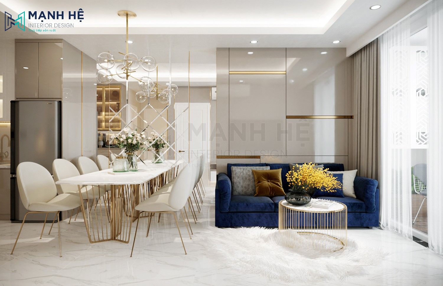thiết kế nội thất phòng khách