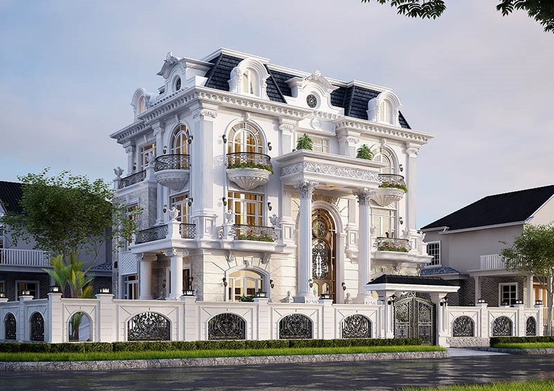 Biệt thự đẹp kiểu Pháp