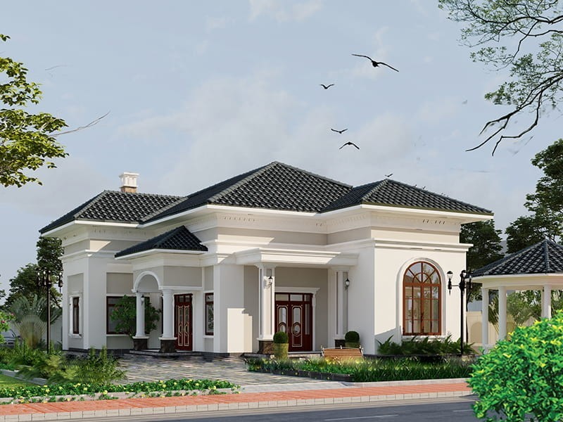 Biệt thự tân cổ điển mái thái
