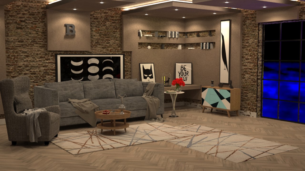 giấy dán tường 3d phòng khách