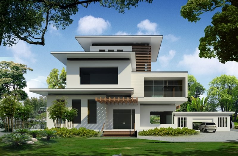 Biệt thự mini sân vườn hiện đại