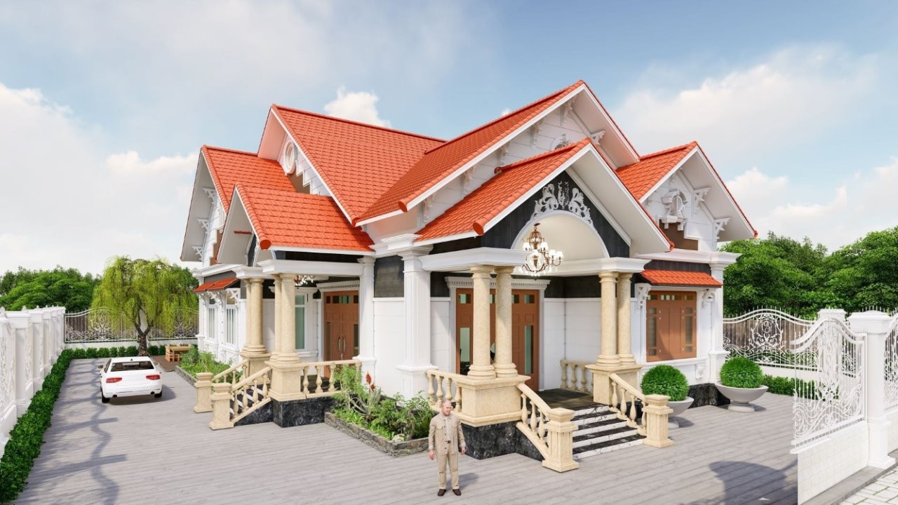 Biệt thự mini mái thái