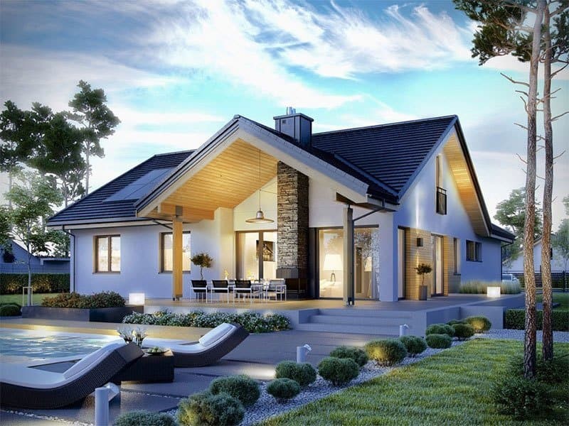 Mẫu biệt thự mini mái thái