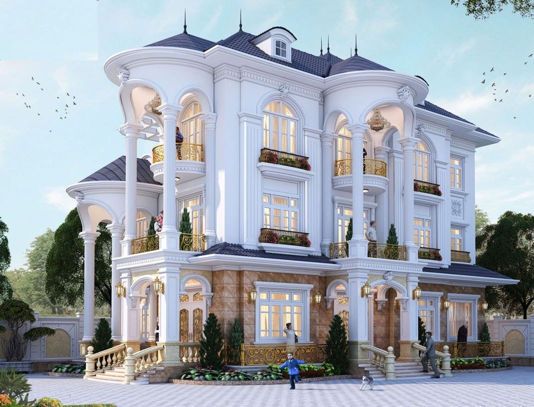 Thiết kế biệt thự mini tân cổ điển