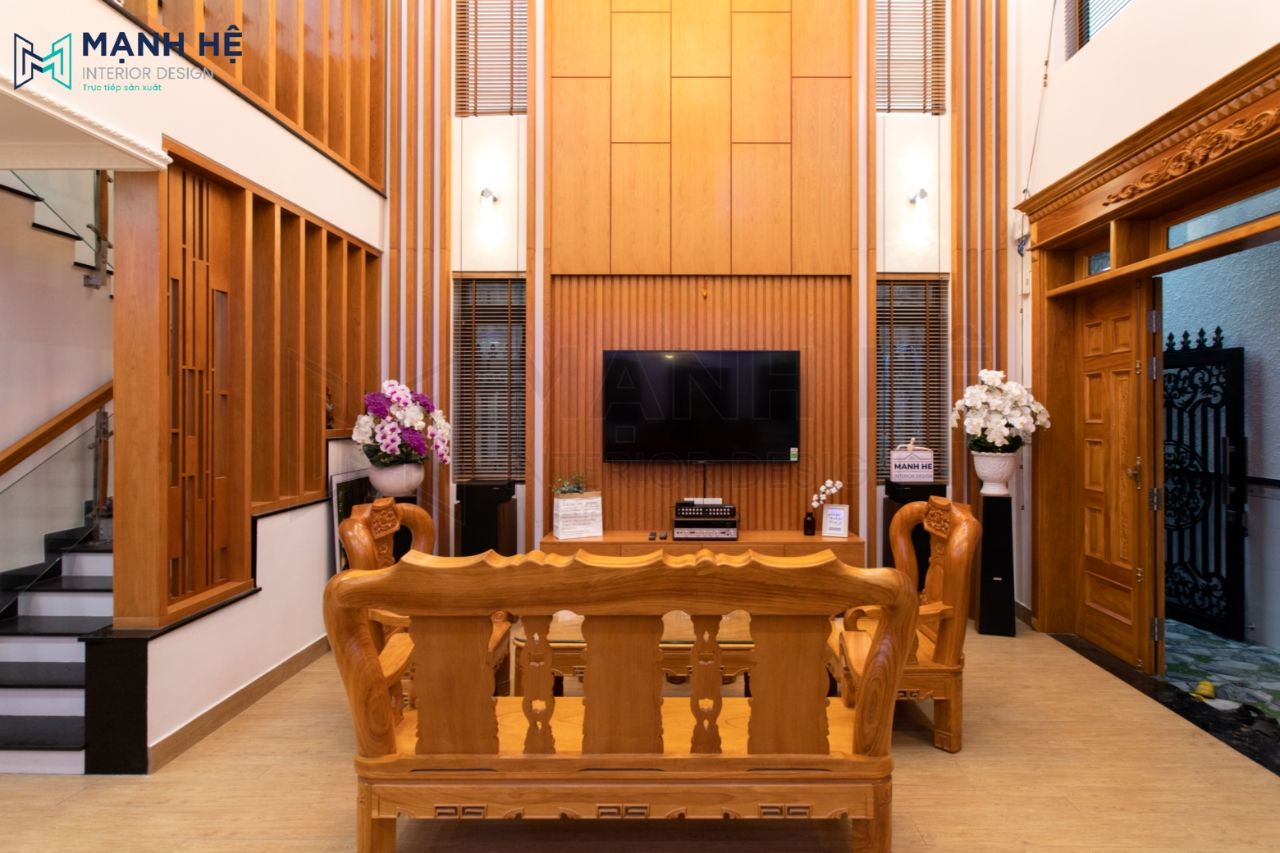 nội thất gỗ là chủ yếu