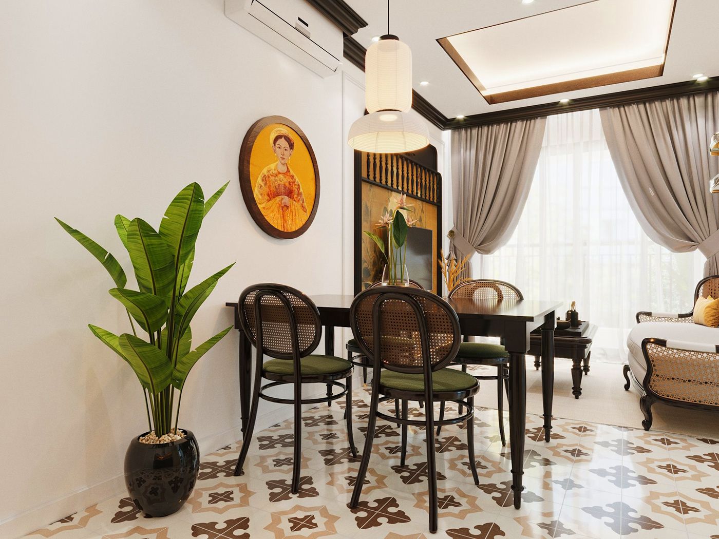 bộ bàn ăn phòng bếp