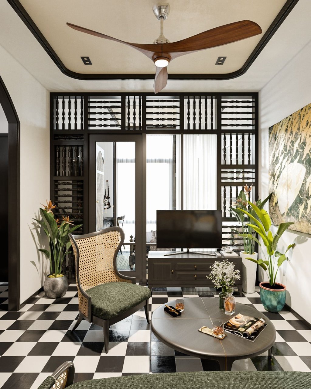 thiết kế nội thất indochine