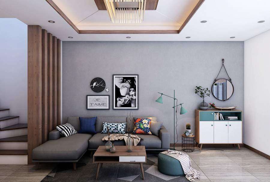 Tủ trang trí phòng khách nhỏ