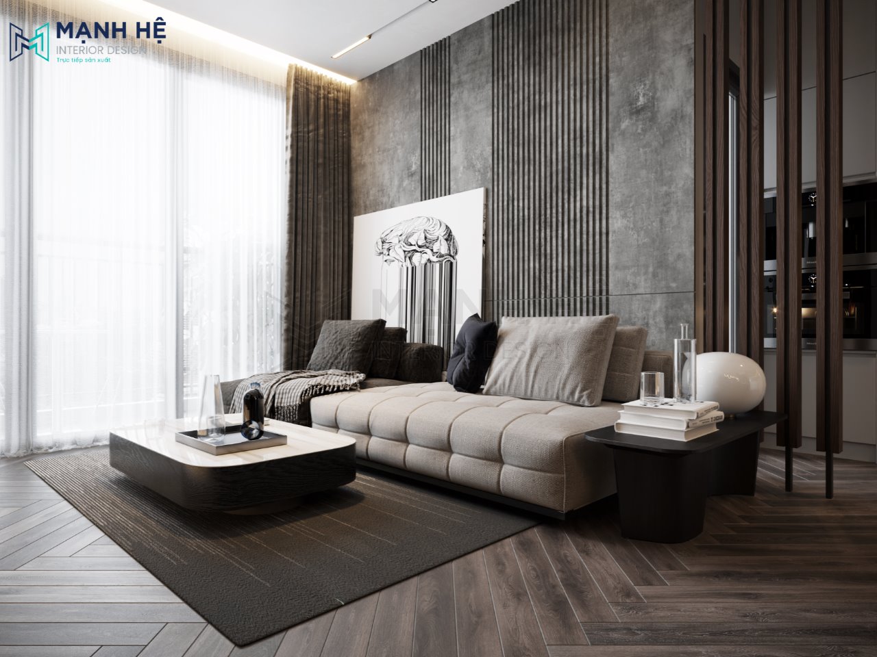 ghế sofa màu kem