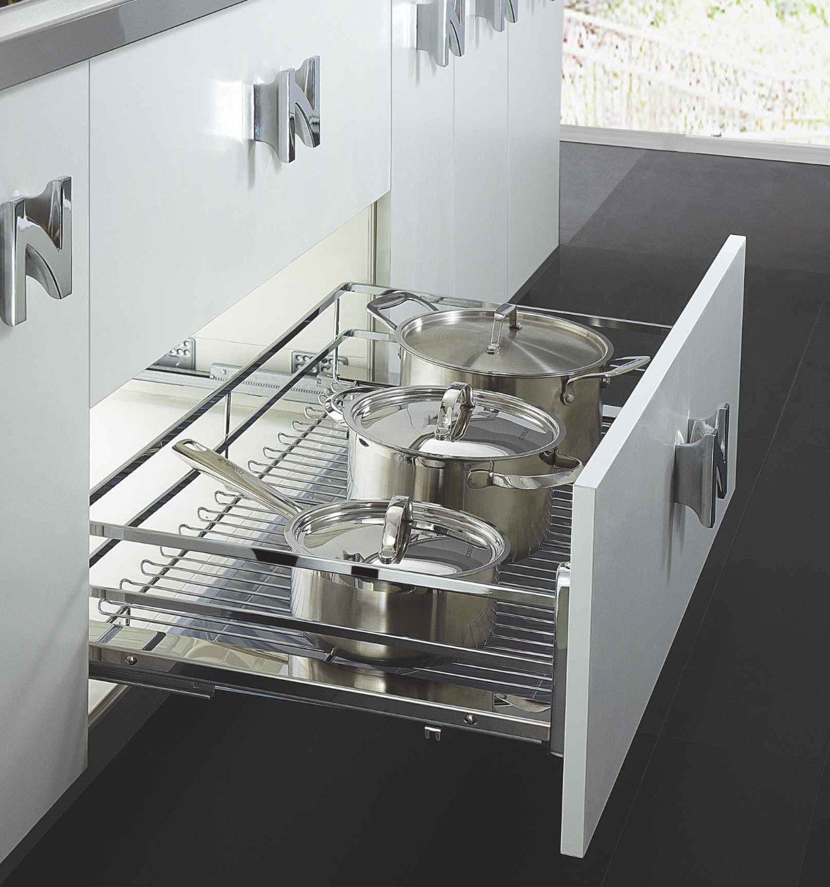 Kệ đựng xoong nồi inox nan