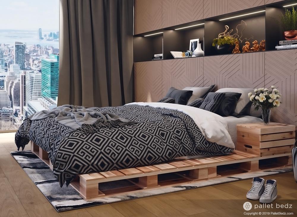 giường gỗ pallet