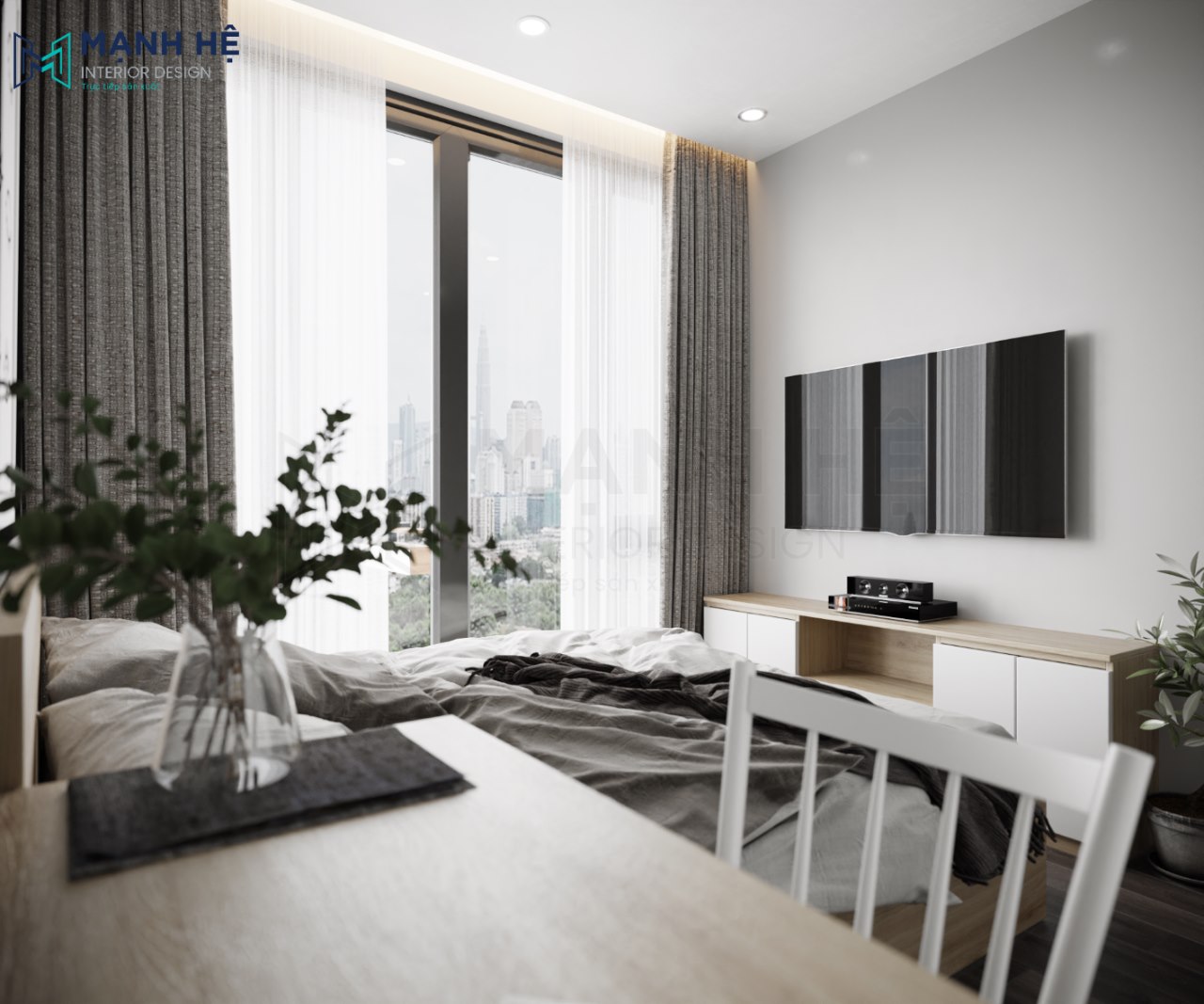 tủ tivi gỗ công nghiệp