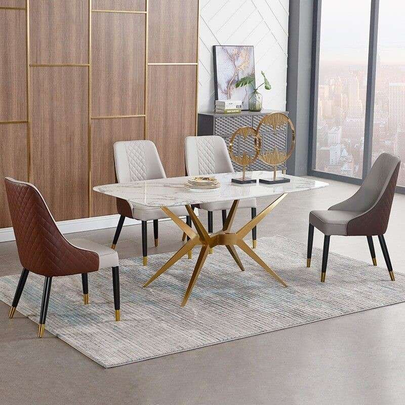 Bộ bàn ăn mặt đá 4 ghế ngồi